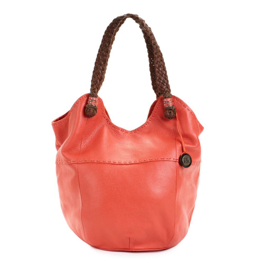 Lyst The Sak Handbag Indio Leather Tote Large In Orange Gallery