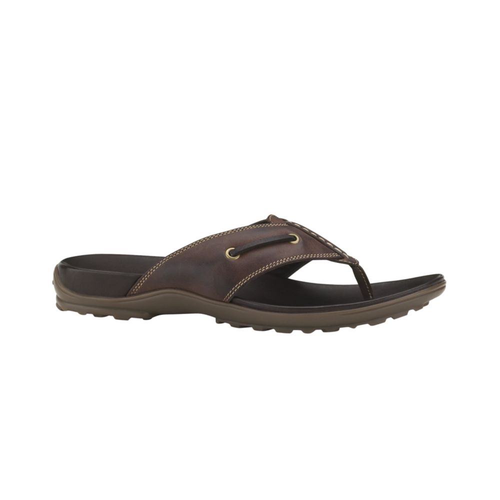 Cole Haan Tucker Strap Thong Sandals in Brown for Men | Lyst