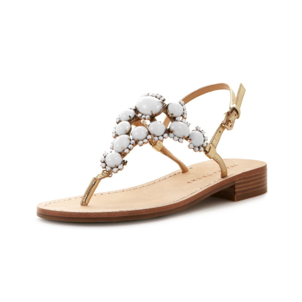 Lyst - Ivanka Trump Valerie Flat Sandals in White