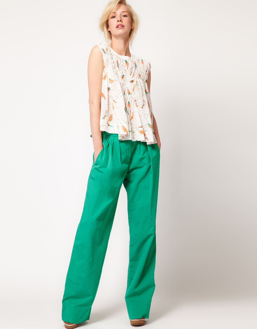 see by chloe wide leg pants