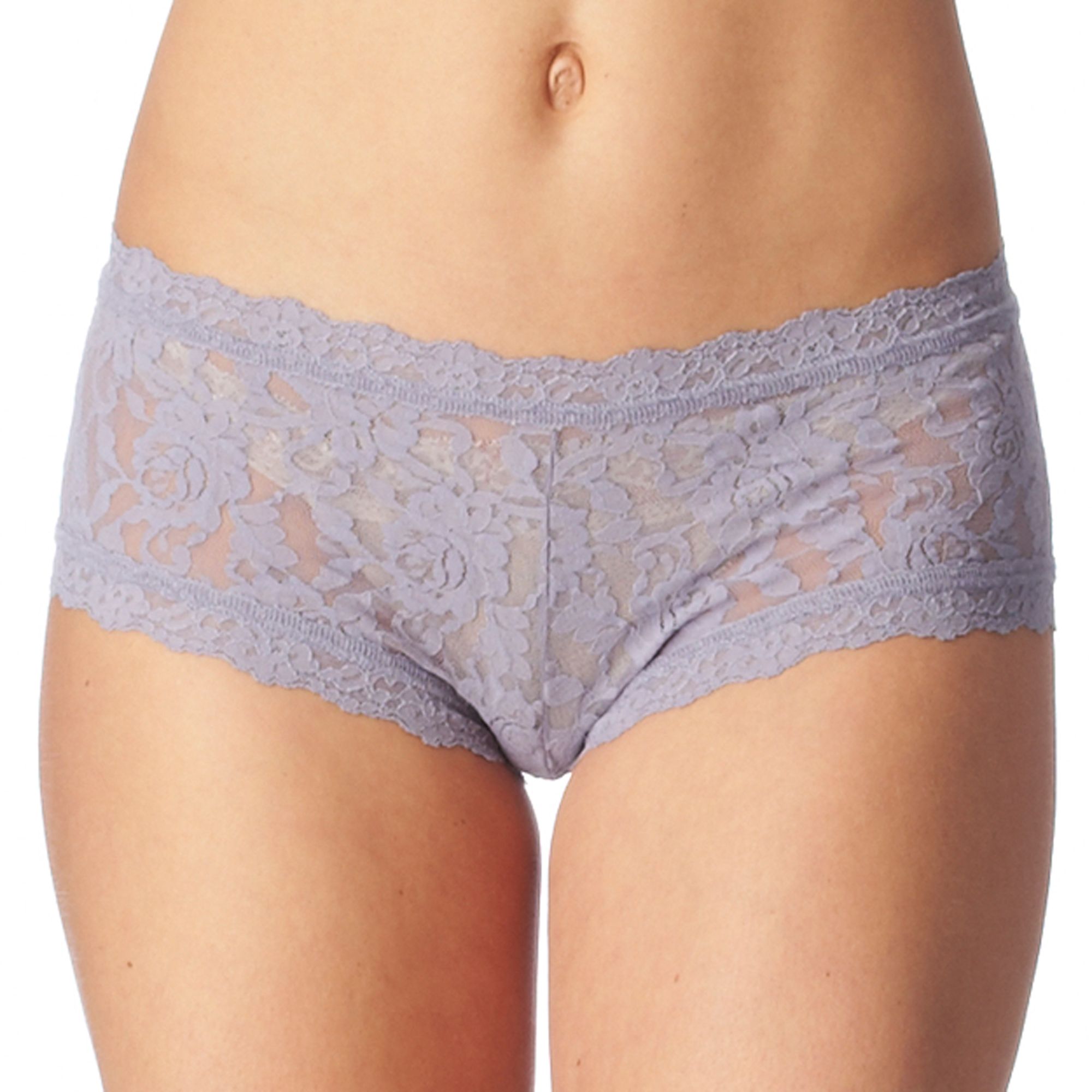 Hanky Panky Signature Lace Boy Shorts in Gray (grey) Lyst
