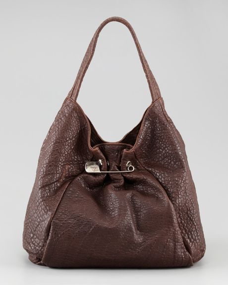 Sissi Rossi Large Sheepskin Hobo in Brown | Lyst