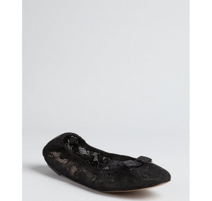 black lace flats womens