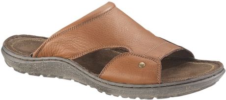 Hush Puppies® Decode Slide Sandals in Brown for Men (tan leather) | Lyst