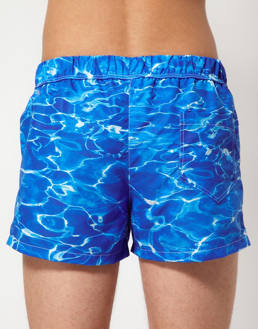 Moschino Moschino Water Swim Shorts in Blue for Men | Lyst