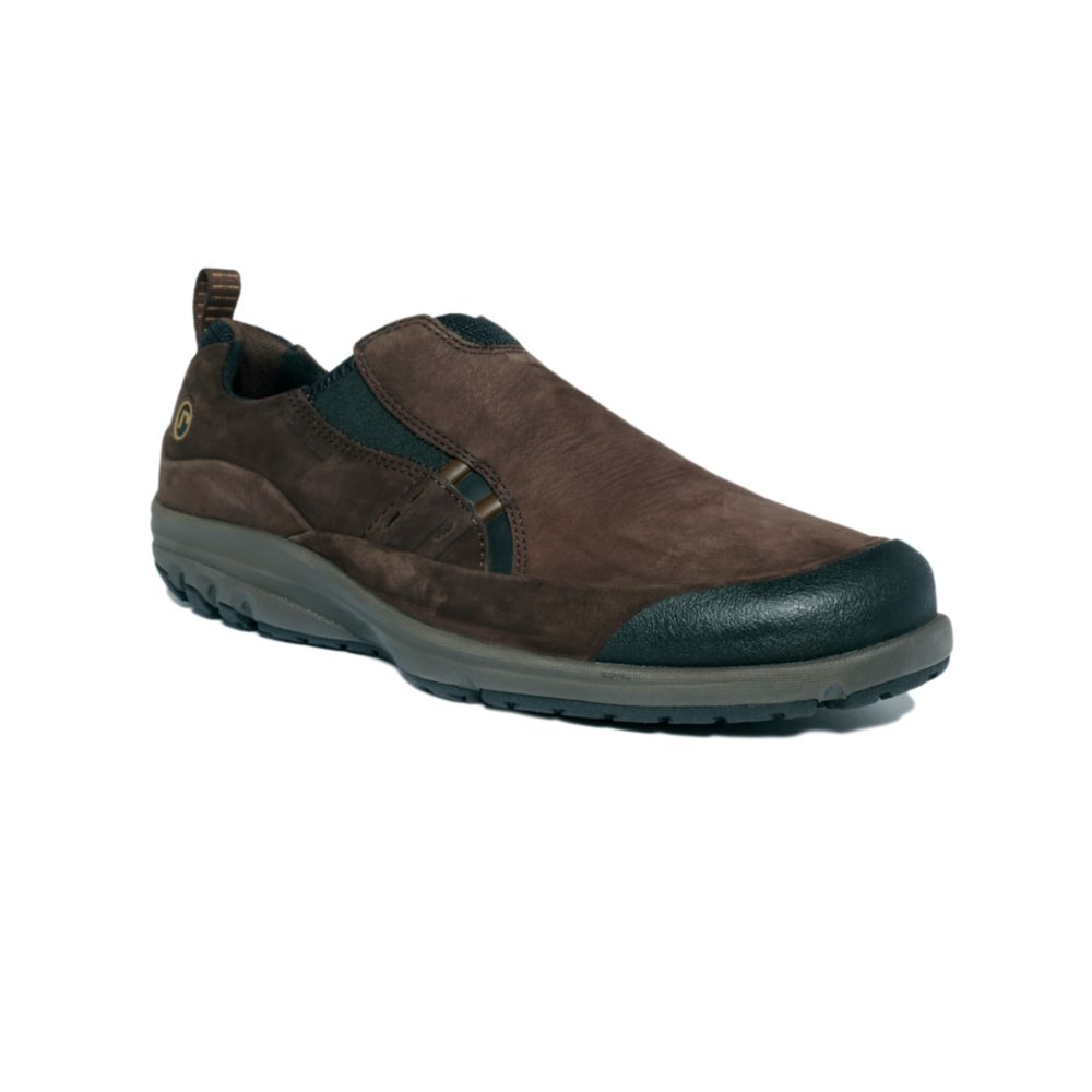 Rockport Stamp Cruzer Slip On Shoes in Brown for Men (dark brown nubuck ...
