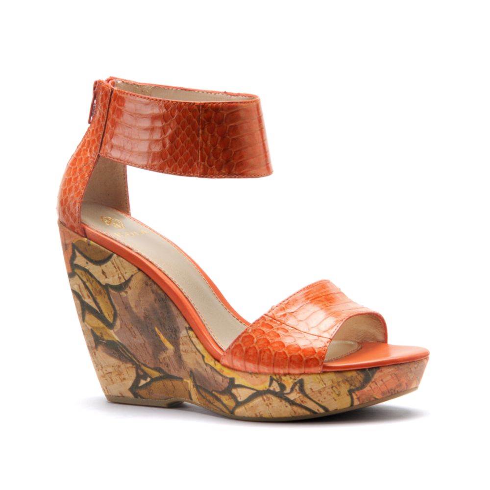 Isola Oasis Wedge Sandals in Pink (peach) | Lyst
