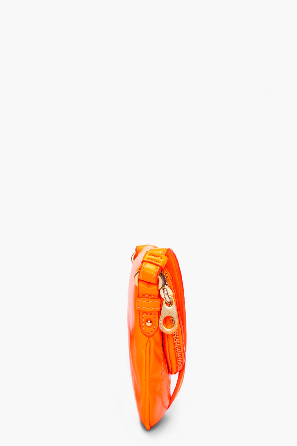 neon orange shoulder bag