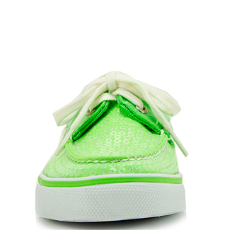 green sperry boat shoes