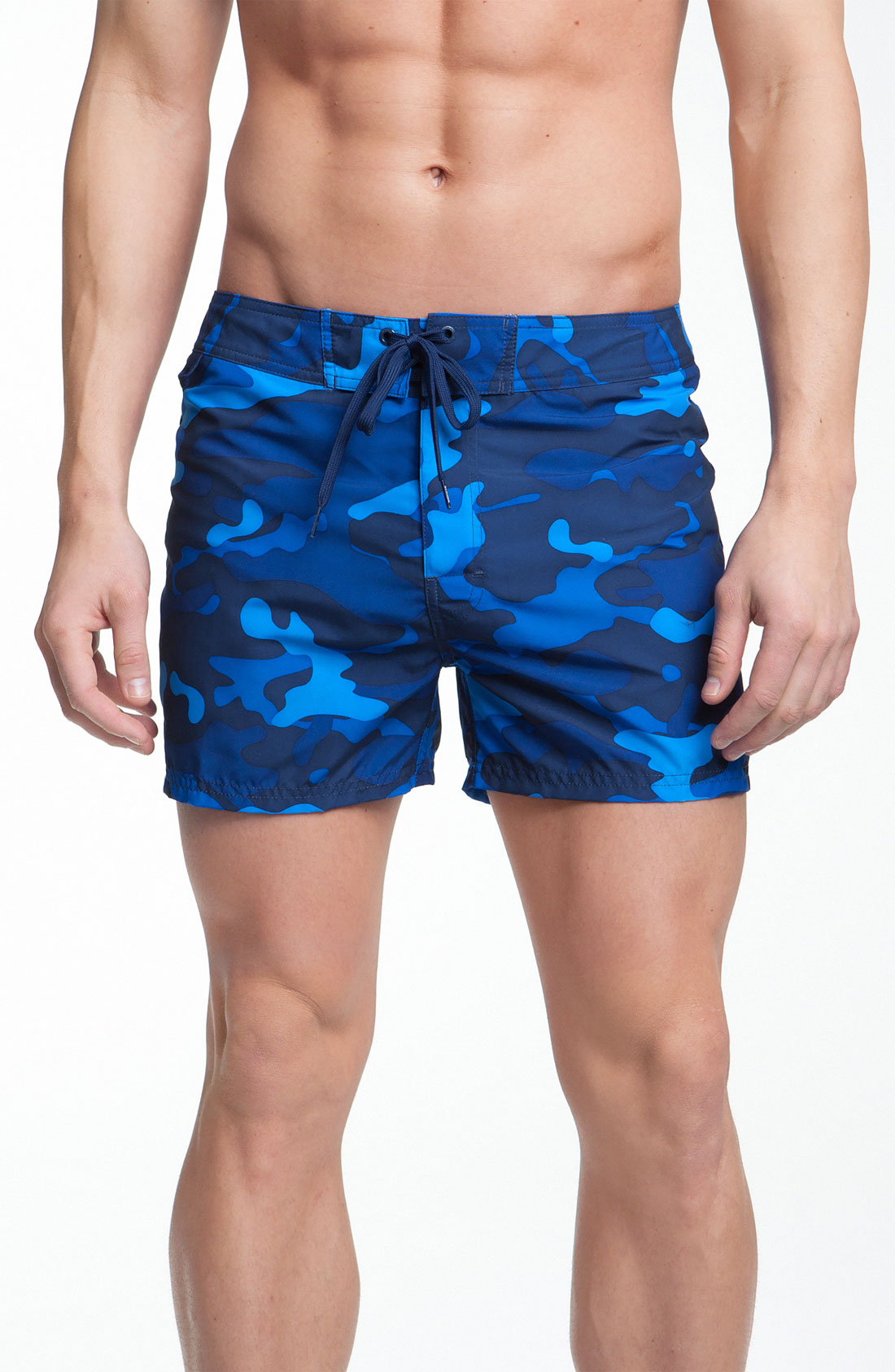 Sundek Low Rise Board Shorts in Blue for Men (blue camo) | Lyst