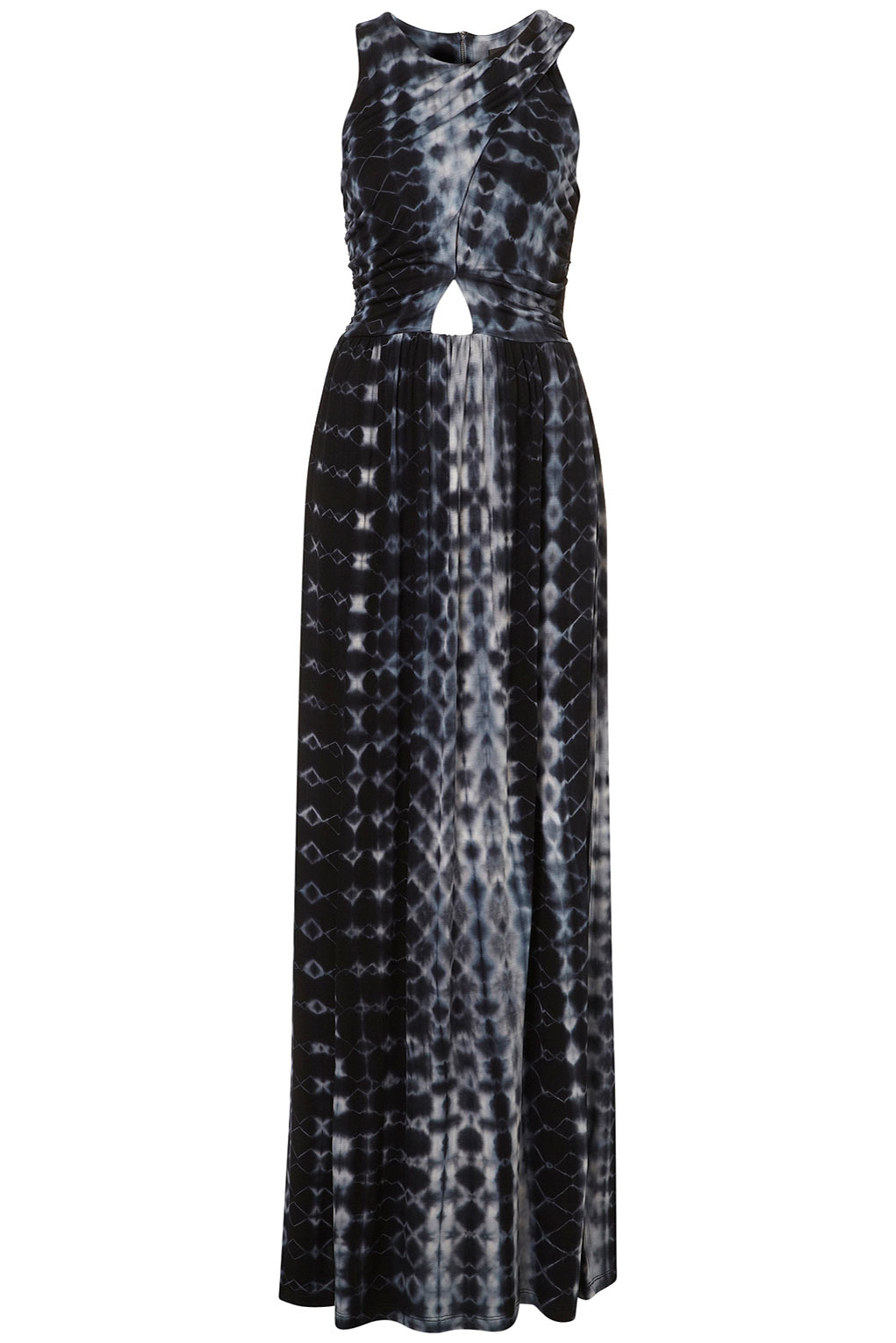 Topshop Tie Dye Maxi Dress in Black | Lyst