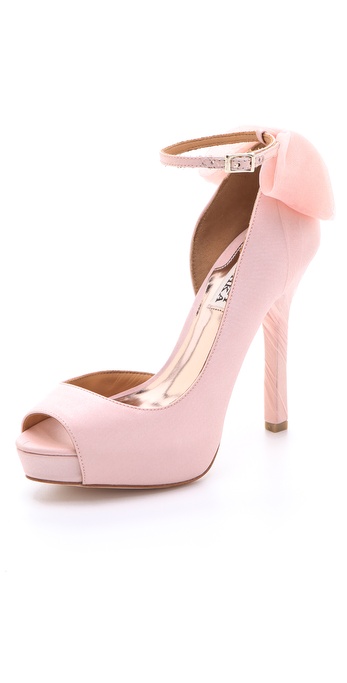 badgley mischka shoes with bow