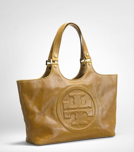 Tory Burch Bombe Burch Tote in Brown (tan) | Lyst