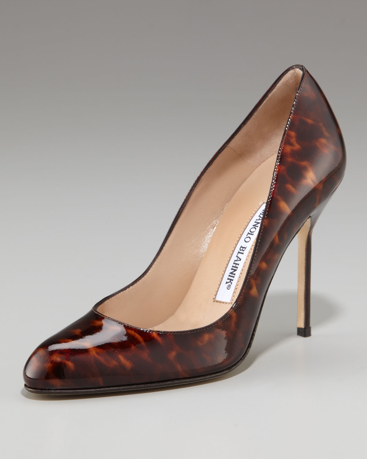 manolo blahnik brown heels