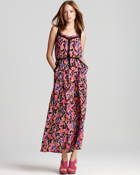 Nanette Lepore Oonagh By Dress Cove Printed Maxi Dress in Floral (black ...