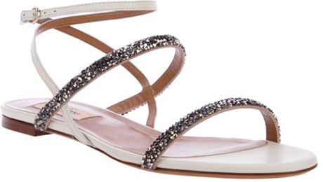 Valentino Sandal in White - Lyst