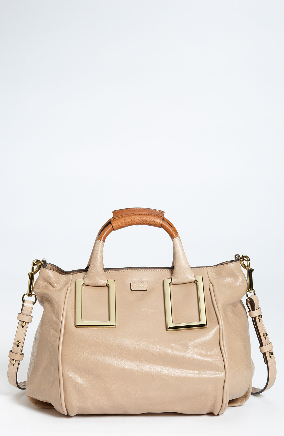 chloe elsie shoulder bag - Chlo Ethel Leather Satchel in Beige | Lyst