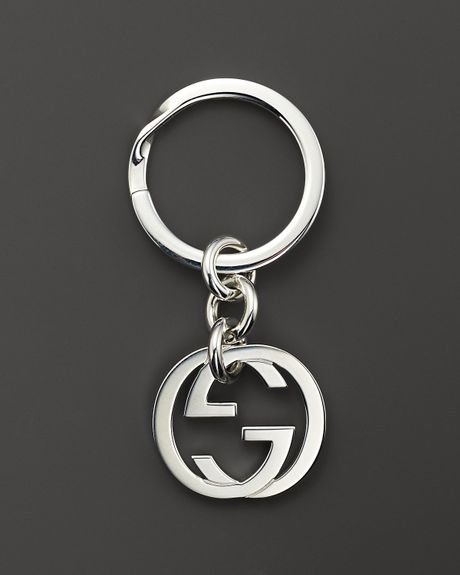 Gucci Sterling Silver Britt Keychain in White for Men (no color)