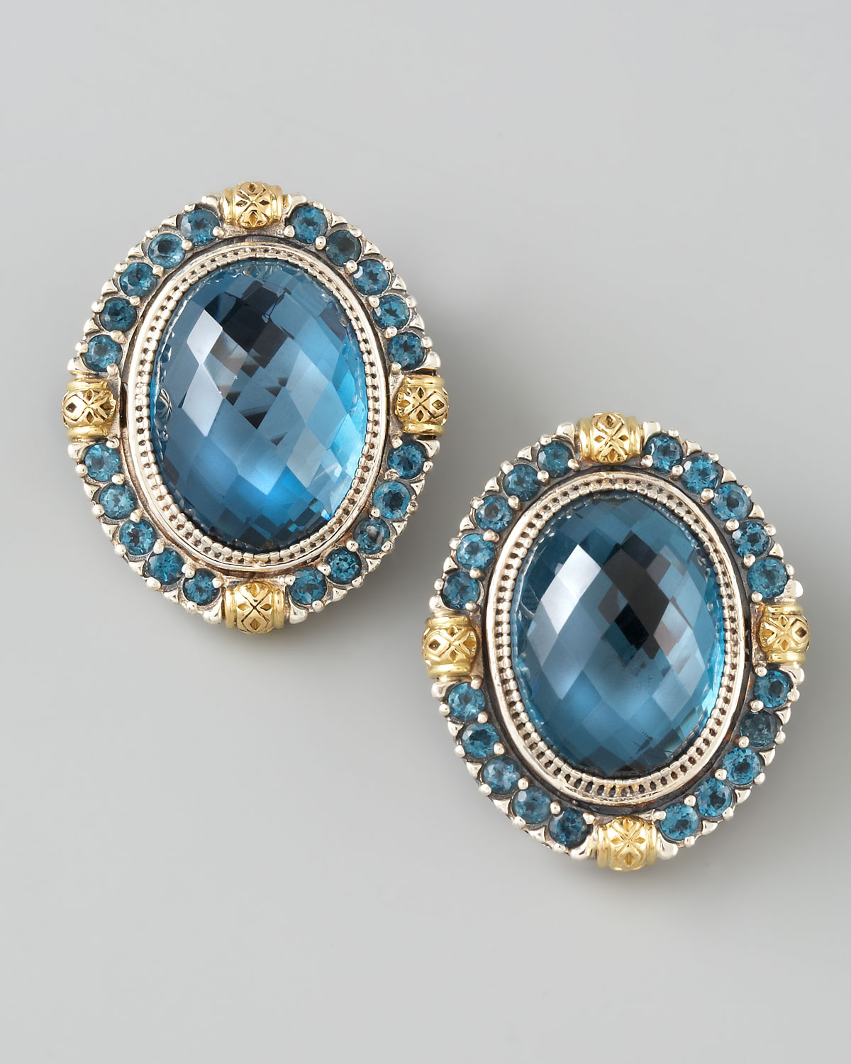 Lyst Konstantino London Blue Topaz Clip Earrings In Gallery