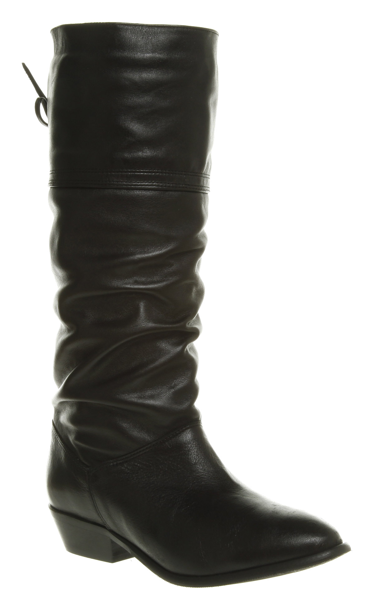 Lyst Office Jani Slouch Boot Black Leather In Gallery