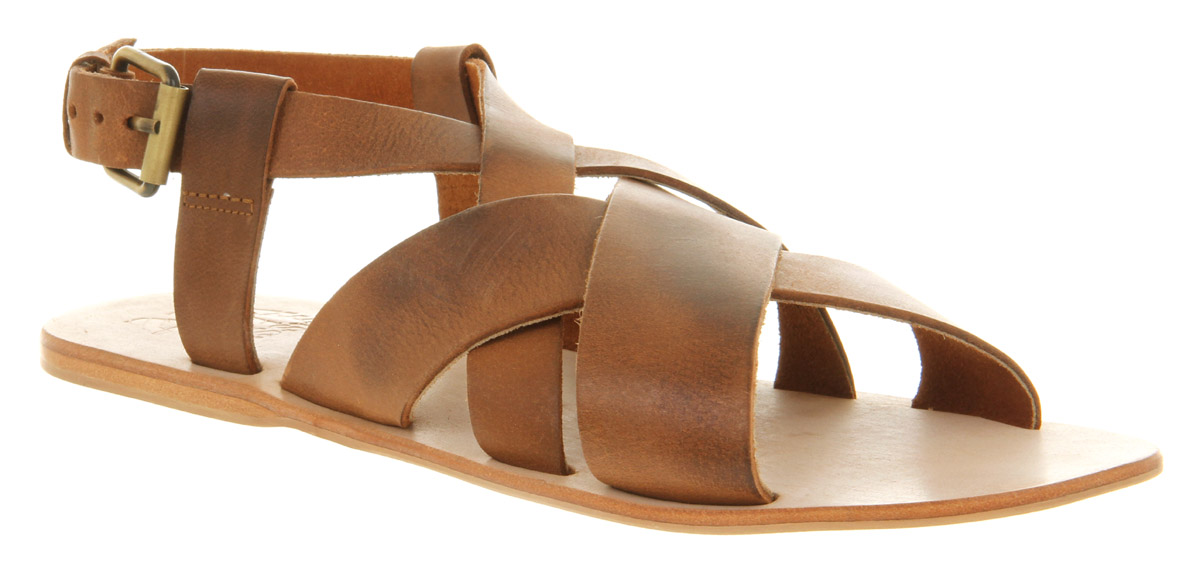 Lyst Office Ridley Sandal Tan Leather In Brown For Men Gallery