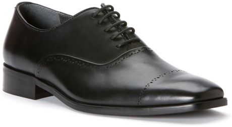 Calvin Klein Garrick Cap Toe Lace Up Shoes in Black for Men | Lyst