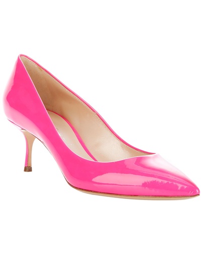 Casadei Patent Leather Pump in Pink (fuchsia) | Lyst