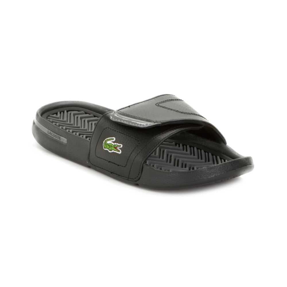 Lyst - Lacoste Molitor Slide Sandals in Black for Men