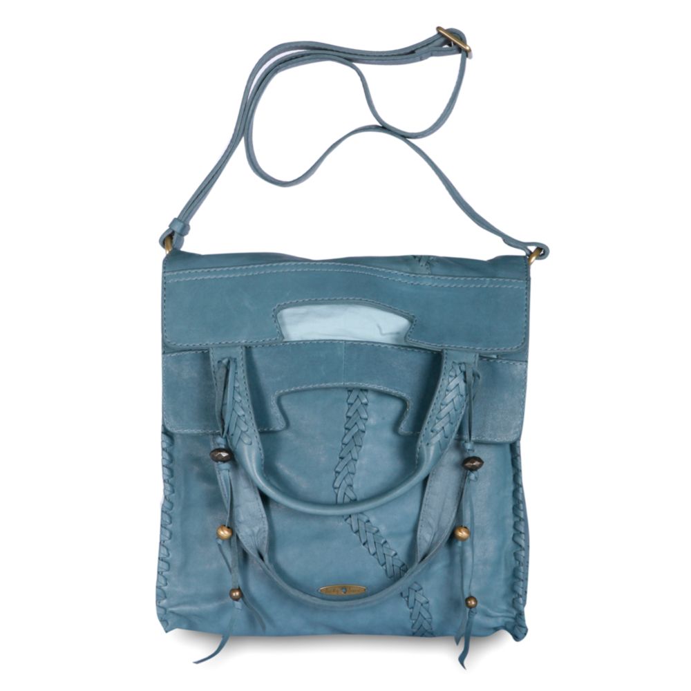 Lyst Lucky Brand Laced Fringe Abbey Road Crossbody In Blue Gallery