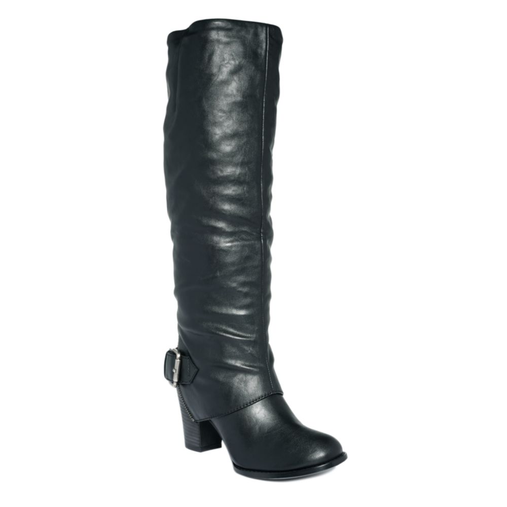 Nine West Izusa Tall Boots in Black (black leather) | Lyst