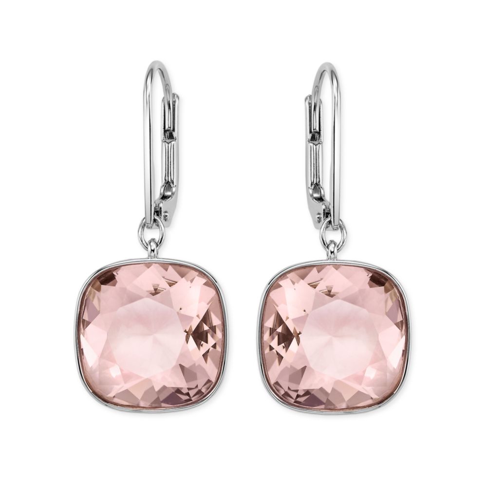 Lyst Swarovski Vintage Rose Crystal Earrings In Pink Gallery