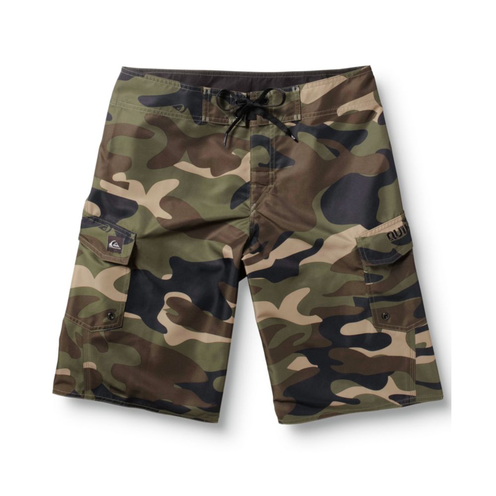 Lyst - Quiksilver Manic Camo Board Shorts in Green for Men