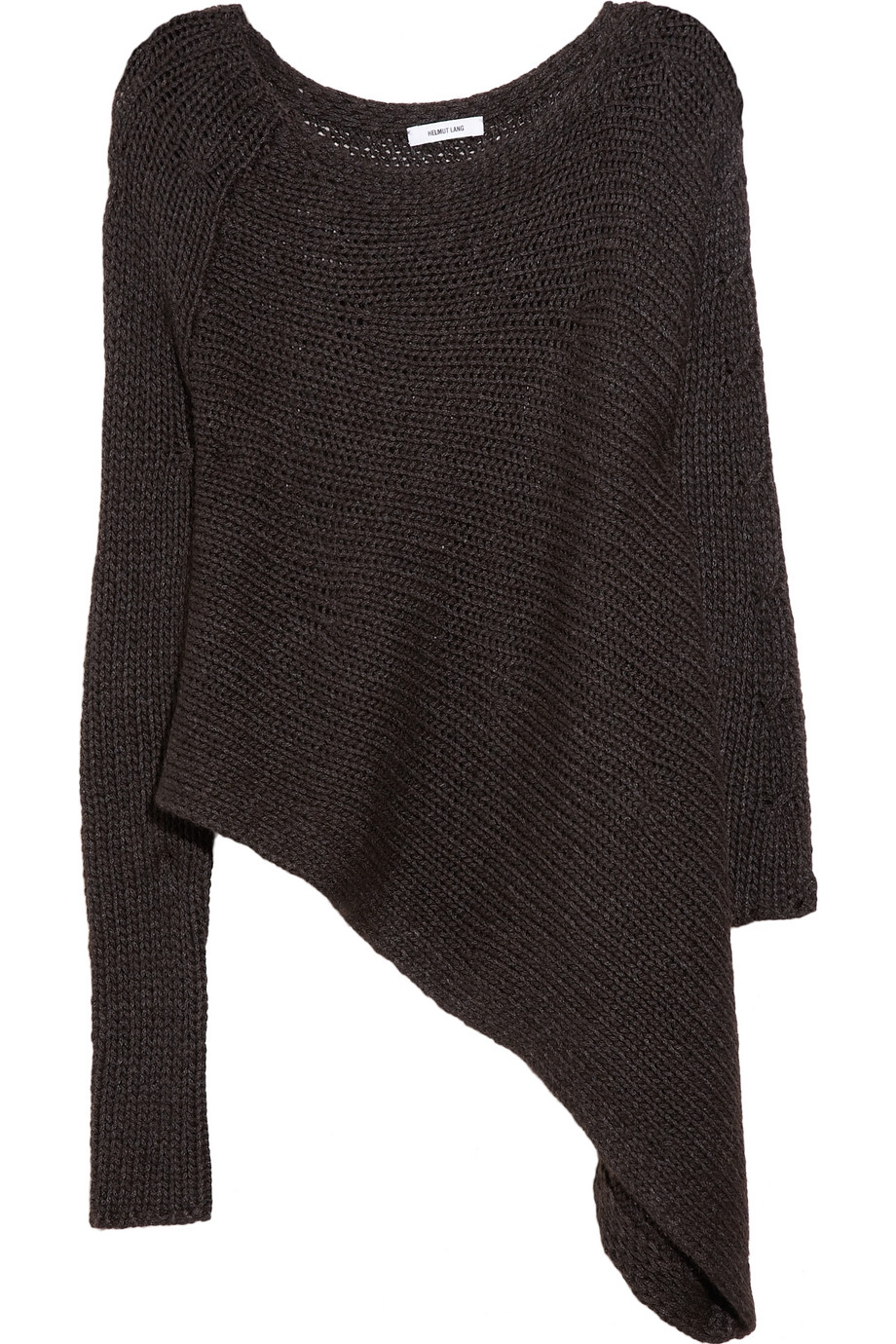 Lyst - Helmut Lang Asymmetric Sweater in Gray