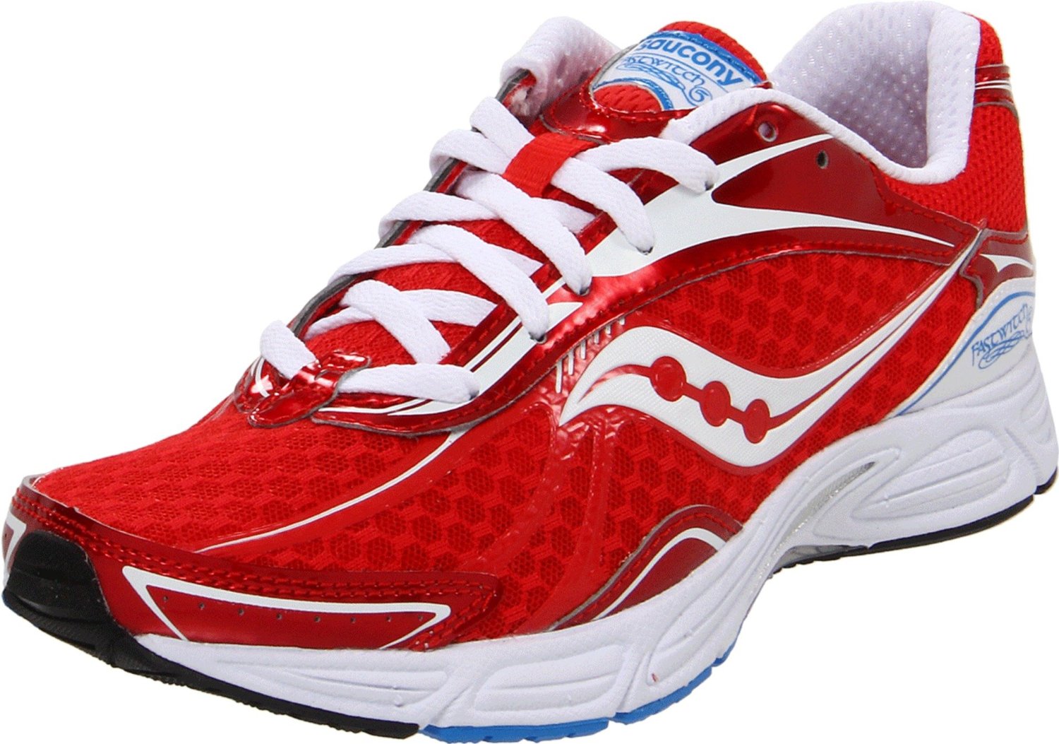 red saucony running shoes