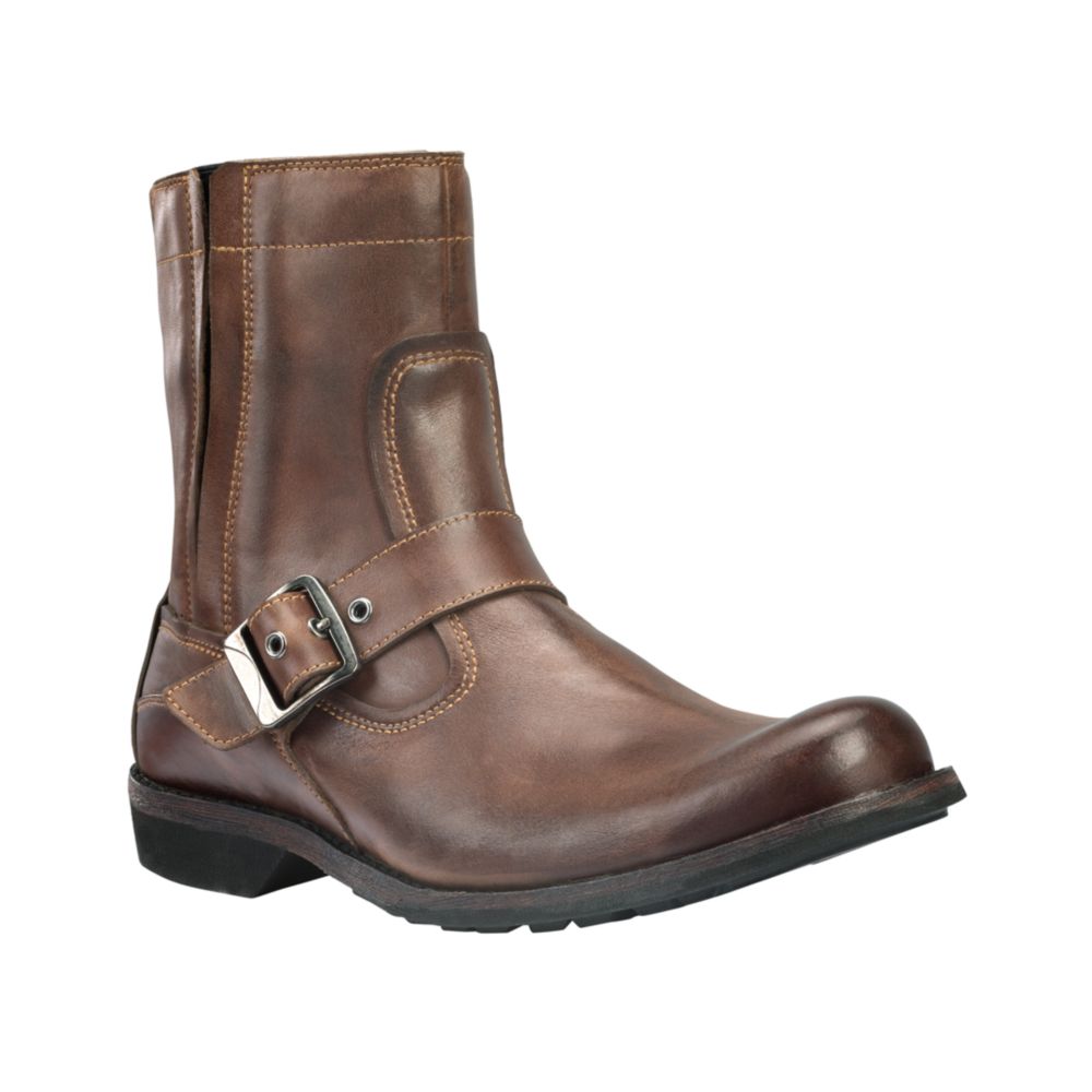 Timberland Earthkeepers City Zip Buckle Boots in Brown for Men | Lyst