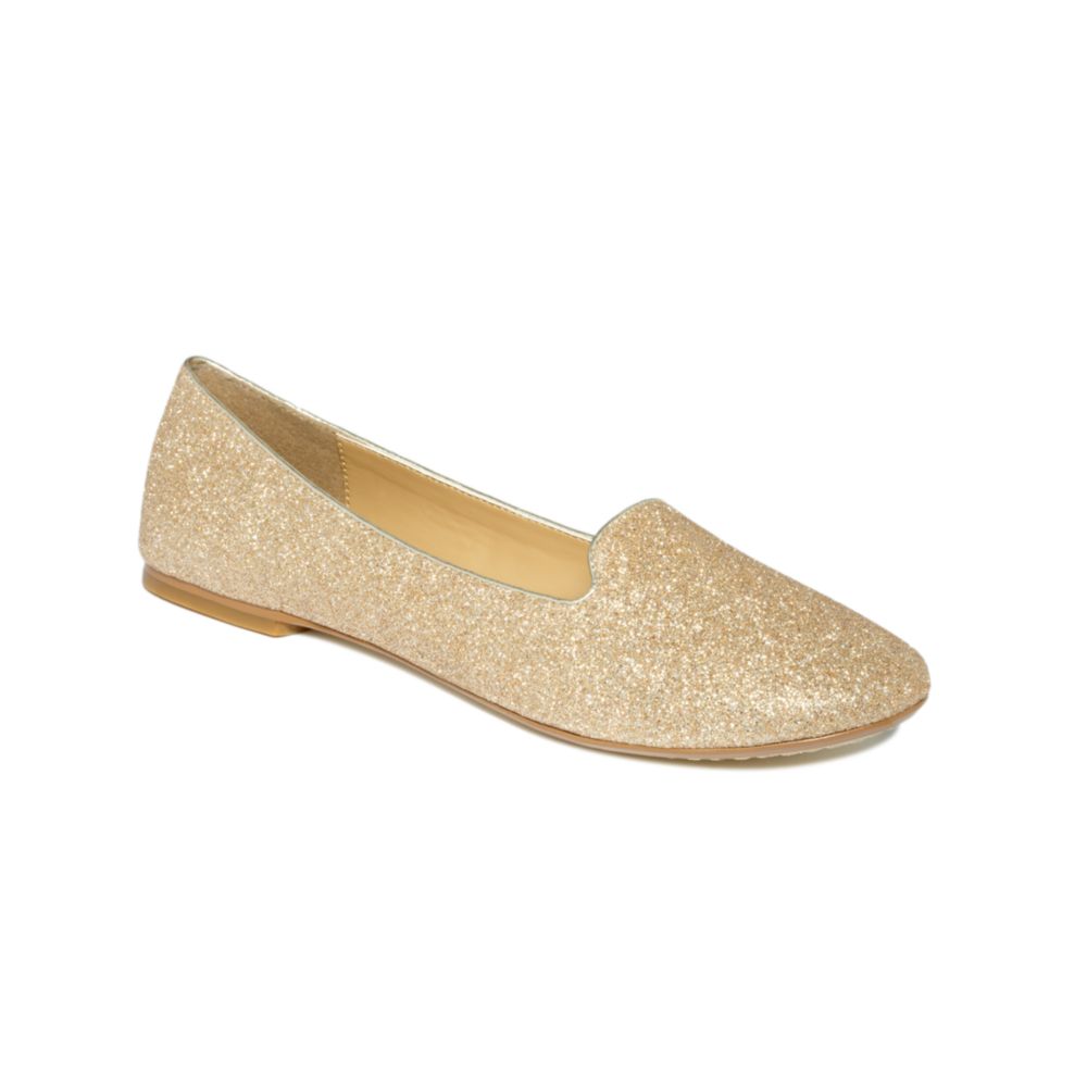 Nine West Panto Flats in Gold (gold glitter) | Lyst