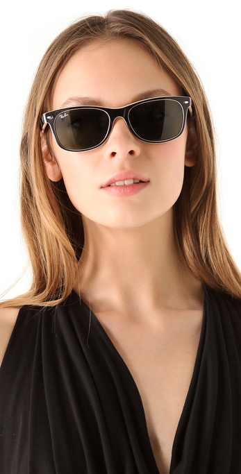 Lyst - Ray-Ban New Wayfarer Sunglasses in Black