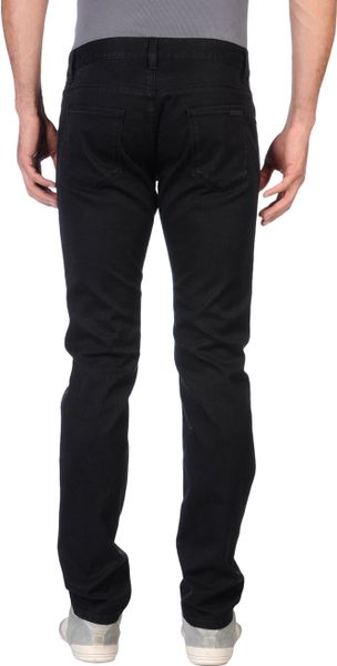 Prada Denim Trousers in Black for Men | Lyst
