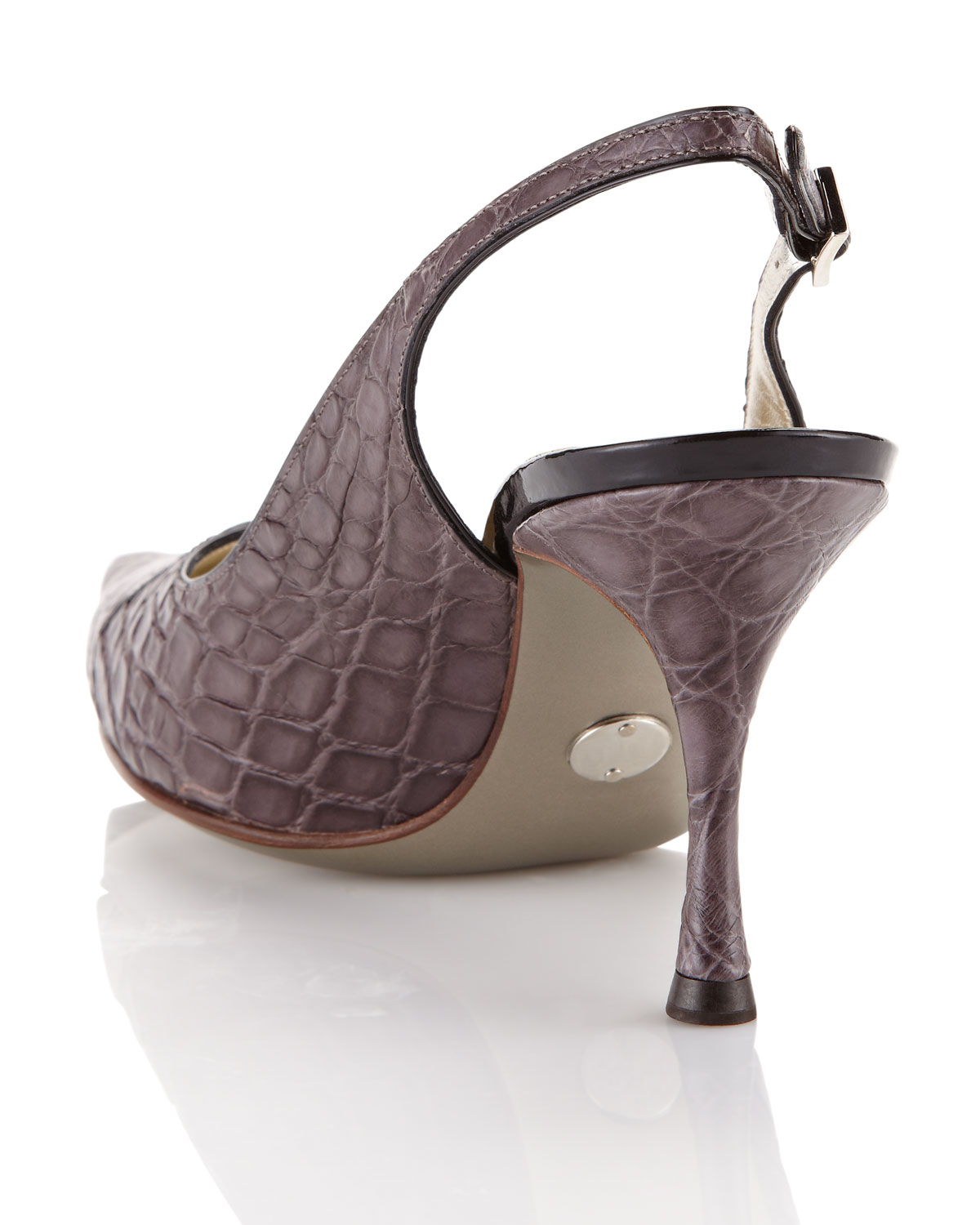 gray slingback