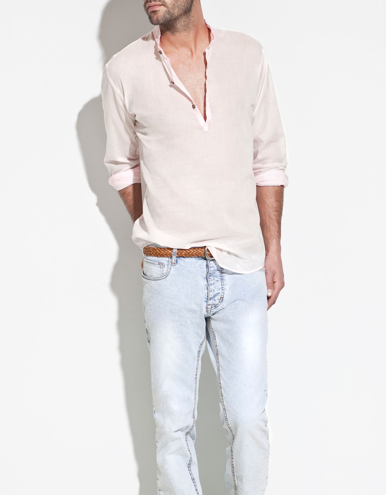 voile shirt mens