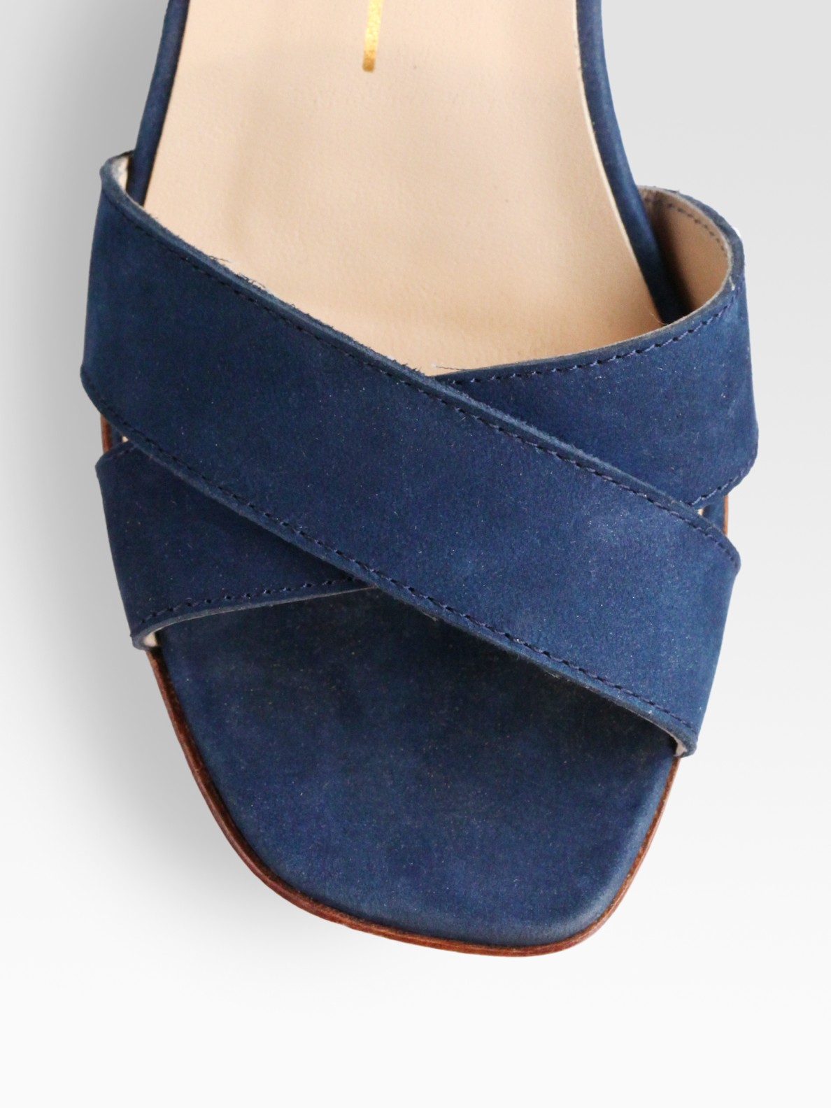 Lyst - Dolce Vita Suede Cutout Wedge Sandals in Blue