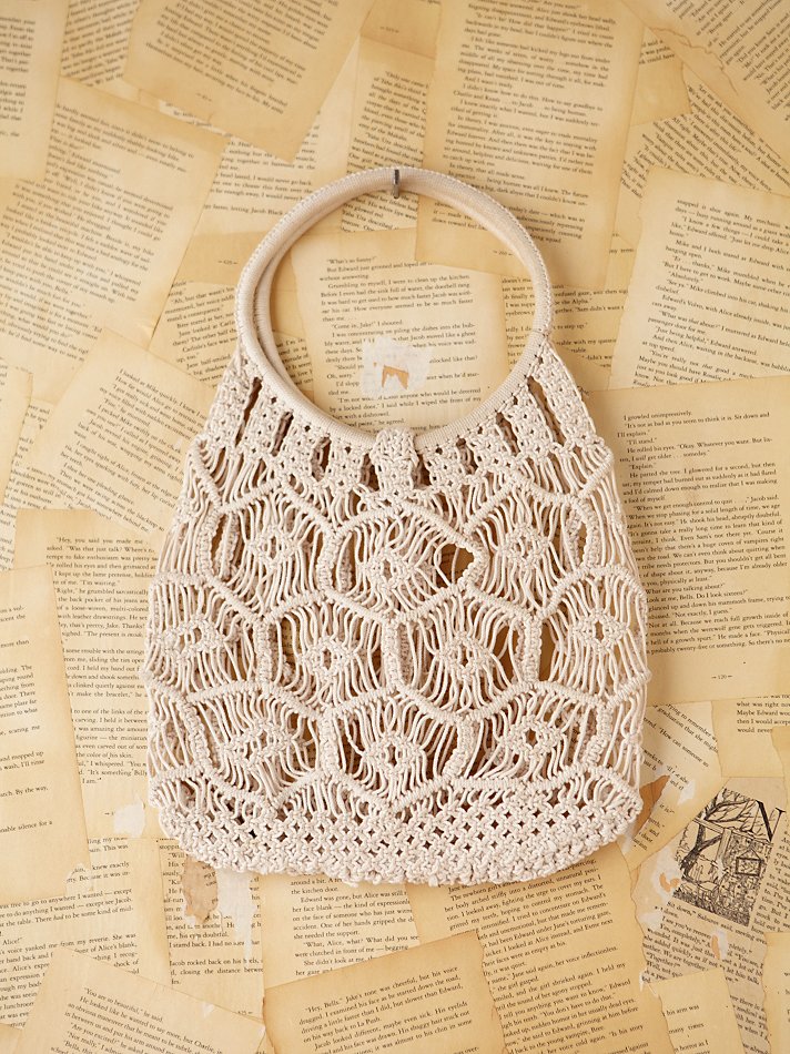 Lyst - Free people Vintage Macrame Handbag in White