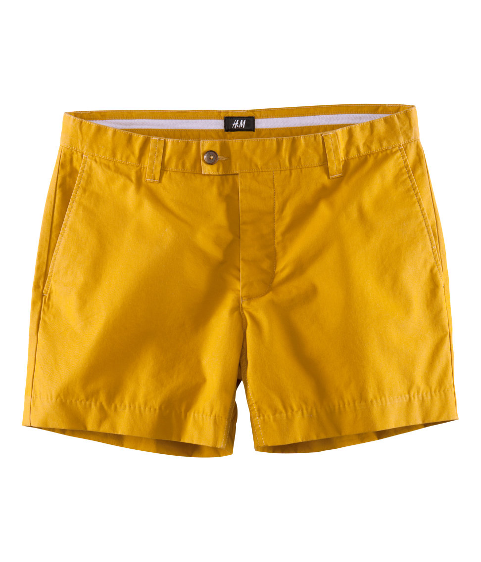 yellow shirt with shorts