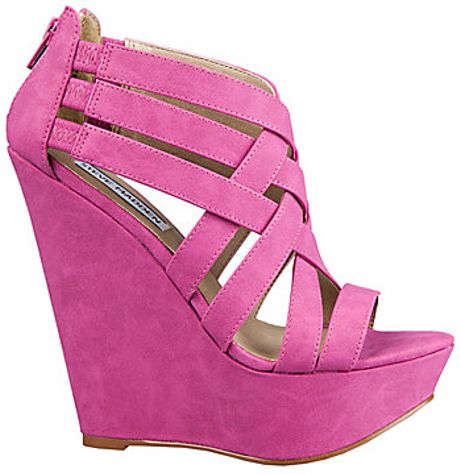 Steve Madden Xcess Wedges in Pink (fuschia) | Lyst