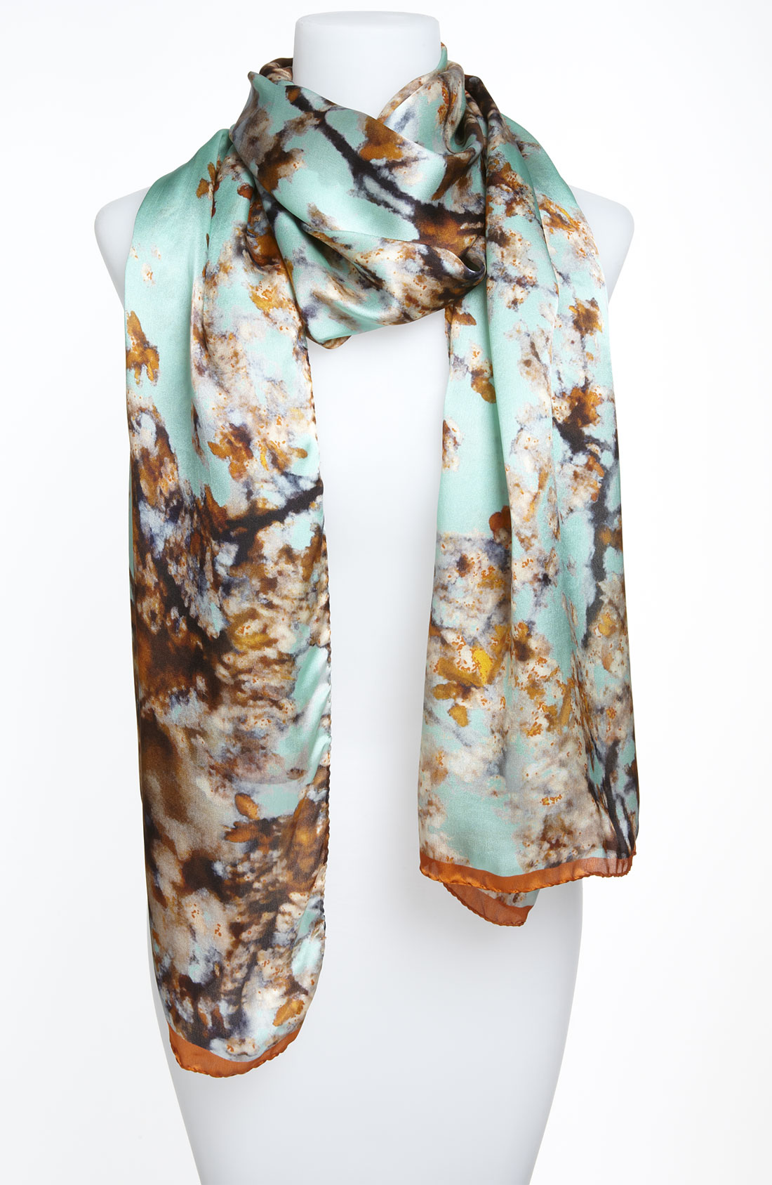 Ted Baker Turean Silk Scarf in Blue (mint) | Lyst