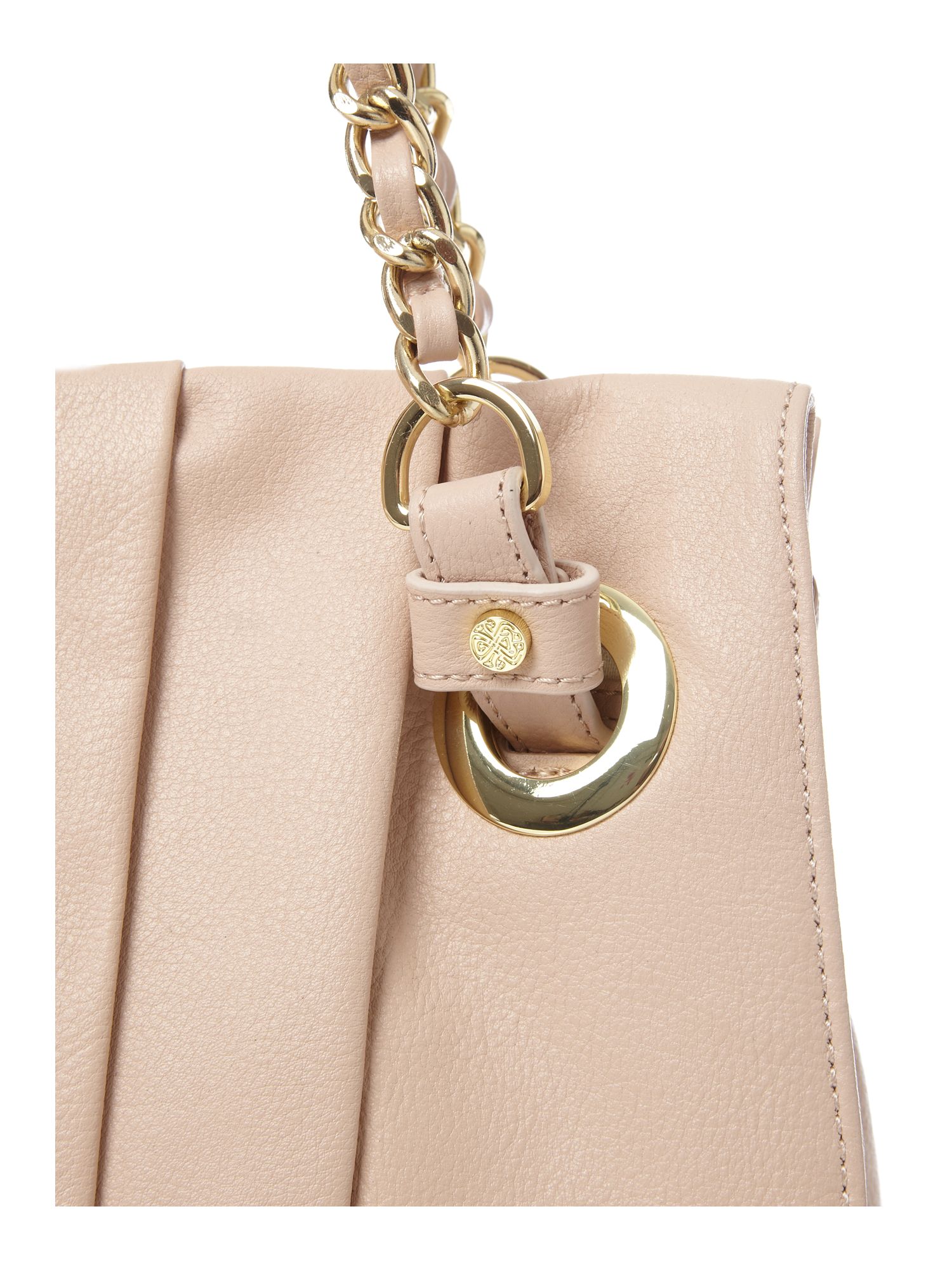 Biba Eleanor Leather Chain Handle Bag in Natural Lyst