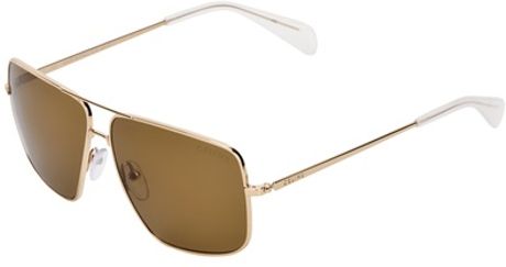 Celine Square Sunglasses in Gold for Men | Lyst