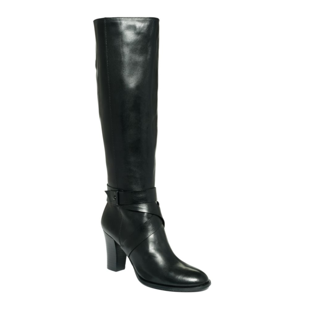 Ellen Tracy Prowler Boots in Black (black leather) | Lyst
