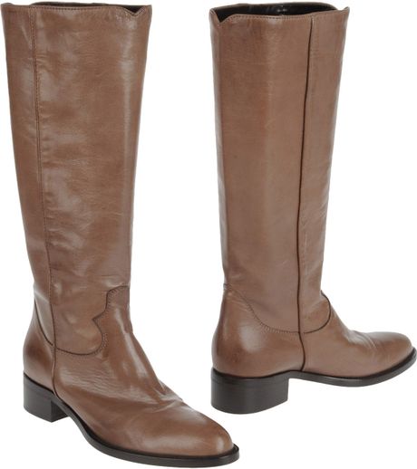 Maria Cristina Highheeled Boots in Brown | Lyst