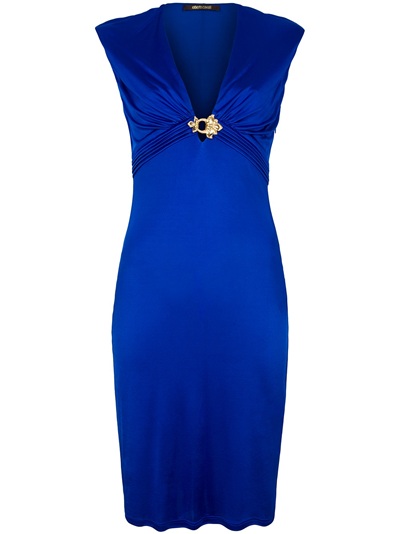 Roberto Cavalli Cocktail Dress in Blue | Lyst